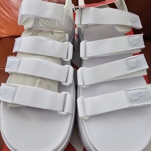 Nike White Strap Sandals